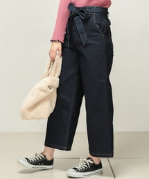 natural couture | リボンベルトストレッチワイド(その他パンツ)
