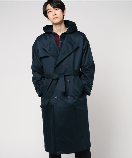 trench coat hoodie
