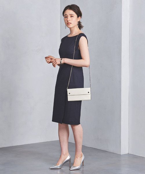 UNITED ARROWS（ユナイテッドアローズ）の「○UBCS ラミー フィットワンピース（ワンピース・レディース・オフホワイト/ベージュ/ロイヤルブルー/ネイビー・38/40/36）」の18枚目の写真