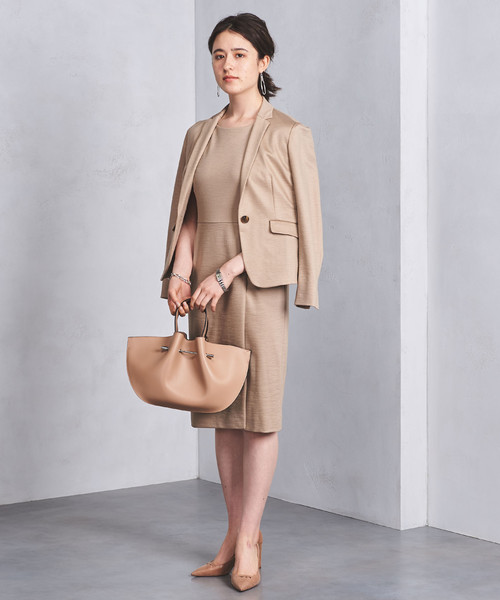 UNITED ARROWS（ユナイテッドアローズ）の「○UBCS ラミー フィットワンピース（ワンピース・レディース・オフホワイト/ベージュ/ロイヤルブルー/ネイビー・38/40/36）」の14枚目の写真