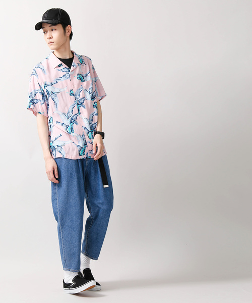 WEGO(ウィゴー)の「WEGO/総柄アロハシャツ(シャツ/ブラウス・メンズ・ピンク/ネイビー/サックスブルー/レッド/イエロー・MEDIUM/LARGE)」の16枚目の写真