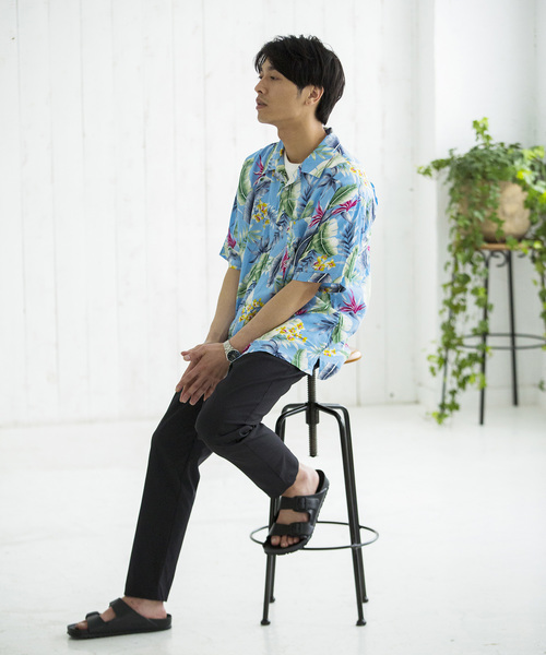 WEGO(ウィゴー)の「WEGO/総柄アロハシャツ(シャツ/ブラウス・メンズ・ピンク/ネイビー/サックスブルー/レッド/イエロー・MEDIUM/LARGE)」の20枚目の写真