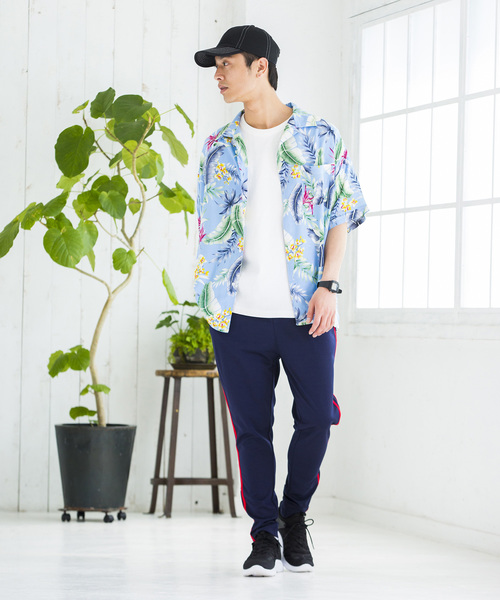 WEGO(ウィゴー)の「WEGO/総柄アロハシャツ(シャツ/ブラウス・メンズ・ピンク/ネイビー/サックスブルー/レッド/イエロー・MEDIUM/LARGE)」の22枚目の写真