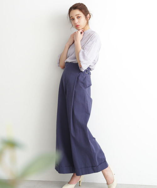 FREE'S MART（フリーズマート）の「刺繍ストライプバルーンスリーブブラウス（シャツ/ブラウス・レディース・ホワイト/グレー/イエロー・FREE）」の13枚目の写真