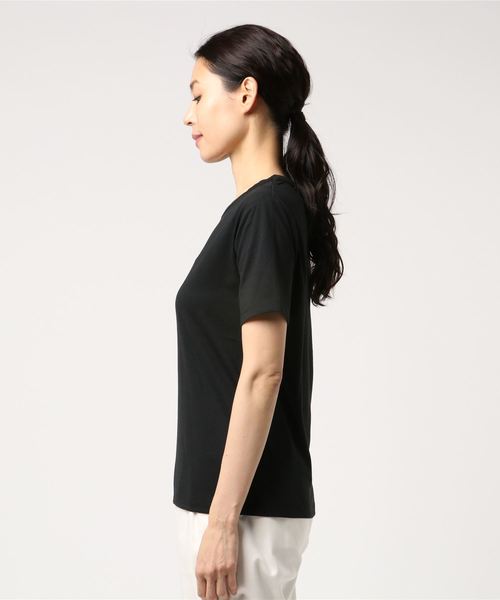 Samansa Mos2 blue（サマンサモスモスブルー）の「ドライ半袖Ｔシャツ（Tシャツ/カットソー・レディース・ブラック/パープル/グレー/オフホワイト/イエロー/ブルー・MEDIUM/LARGE）」の8枚目の写真