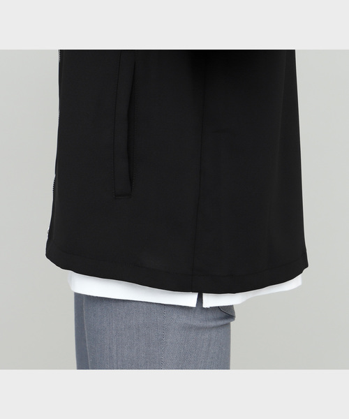 EMMA CLOTHES(エマクローズ)の「Short Sleeve Zip Shirt スイングトップジップシャツ 半袖(シャツ/ブラウス・メンズ・ブラック/ベージュ/ピンク/ネイビー・M/L)」の14枚目の写真