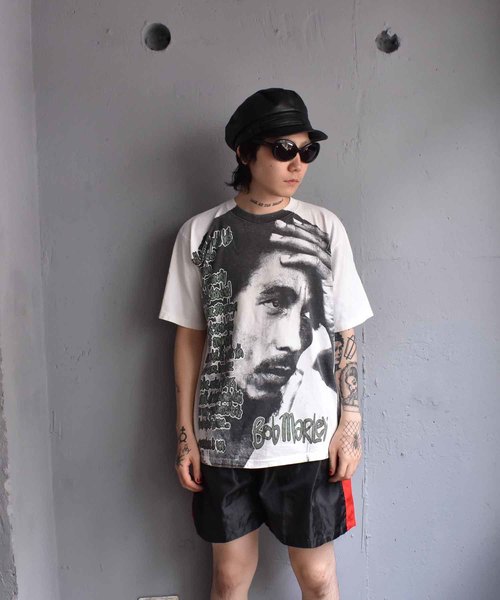 ビンテージ　Tシャツ　ボブマーリー？ ボブマーリー ニュースペーパー 新聞 音楽 ミュージック