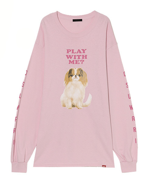 Candy Stripper（キャンディストリッパー）の「OSUWARI L/S TEE（Tシャツ/カットソー・レディース・オフホワイト/ブラック/ライトブルー/ピンク/ブルー系その他・2）」の5枚目の写真