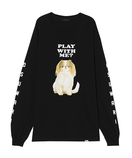 Candy Stripper（キャンディストリッパー）の「OSUWARI L/S TEE（Tシャツ/カットソー・レディース・オフホワイト/ブラック/ライトブルー/ピンク/ブルー系その他・2）」の3枚目の写真