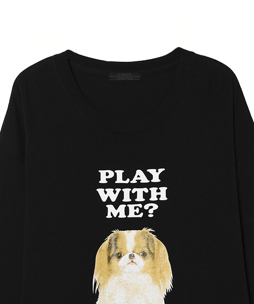 Candy Stripper（キャンディストリッパー）の「OSUWARI L/S TEE（Tシャツ/カットソー・レディース・オフホワイト/ブラック/ライトブルー/ピンク/ブルー系その他・2）」の8枚目の写真