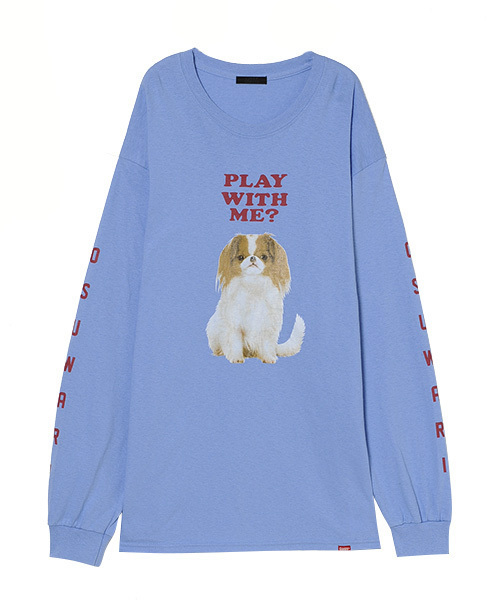 Candy Stripper（キャンディストリッパー）の「OSUWARI L/S TEE（Tシャツ/カットソー・レディース・オフホワイト/ブラック/ライトブルー/ピンク/ブルー系その他・2）」の14枚目の写真