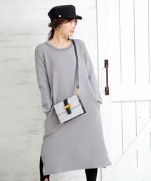 Girly Doll | サイドスリットワッフルロングワンピース(ワンピース)