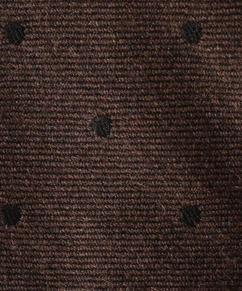 green label relaxing(グリーンレーベルリラクシング)の「GATTI WOOL 8.0 ドット ネクタイ ◆(ネクタイ・メンズ・ワインレッド/ダークブラウン/ロイヤルブルー/ネイビー・FREE)」の6枚目の写真