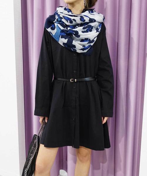 セール シャツワンピース シャツワンピ 長袖 羽織り ガウン 綿100 ベルト セット ワンピース Mode Robe モードローブ のファッション通販 Zozotown