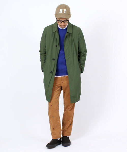 BEAMS（ビームス）の「□BEAMS / SL ステンカラーコート（ステンカラーコート・メンズ・オレンジ/グリーン/ブルー・SMALL/MEDIUM/LARGE）」の17枚目の写真