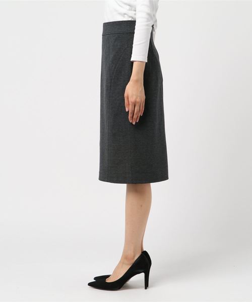 NARACAMICIE(ナラカミーチェ)の「【セットアップスーツ対応】ミラノリブ裏起毛タイトスカート(スカート・レディース・グレー/ブラック・SMALL/MEDIUM/LARGE)」の17枚目の写真