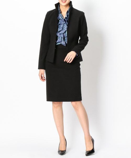 NARACAMICIE(ナラカミーチェ)の「【セットアップスーツ対応】ミラノリブ裏起毛タイトスカート(スカート・レディース・グレー/ブラック・SMALL/MEDIUM/LARGE)」の21枚目の写真