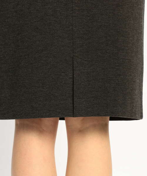 NARACAMICIE(ナラカミーチェ)の「【セットアップスーツ対応】ミラノリブ裏起毛タイトスカート(スカート・レディース・グレー/ブラック・SMALL/MEDIUM/LARGE)」の9枚目の写真
