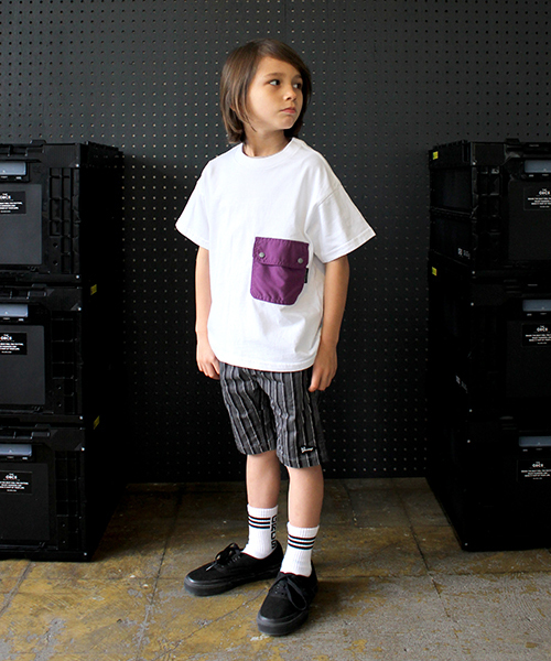 GROOVY COLORS(グルービーカラーズ)の「ストライプ クライミング ショートパンツ(その他パンツ・キッズ・ネイビー/グレー・90/100/110/120/130/140)」の8枚目の写真