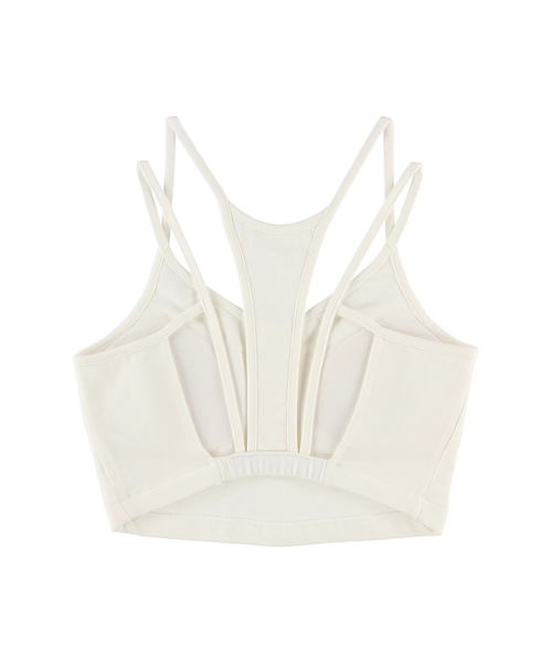 ALEXIA STAM(アリシアスタン)の「Back Design Cropped Top/バックデザインキャミソール(Tシャツ/カットソー・レディース・ホワイト/ベージュ/カーキ・FREE)」の12枚目の写真