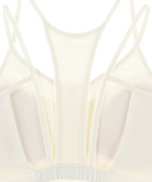 ALEXIA STAM(アリシアスタン)の「Back Design Cropped Top/バックデザインキャミソール(Tシャツ/カットソー・レディース・ホワイト/ベージュ/カーキ・FREE)」の10枚目の写真