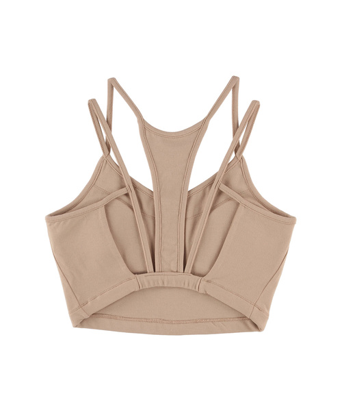 ALEXIA STAM(アリシアスタン)の「Back Design Cropped Top/バックデザインキャミソール(Tシャツ/カットソー・レディース・ホワイト/ベージュ/カーキ・FREE)」の16枚目の写真