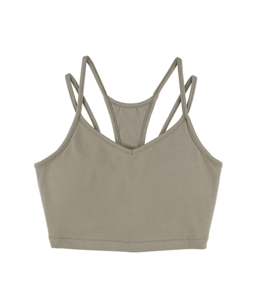 ALEXIA STAM(アリシアスタン)の「Back Design Cropped Top/バックデザインキャミソール(Tシャツ/カットソー・レディース・ホワイト/ベージュ/カーキ・FREE)」の19枚目の写真