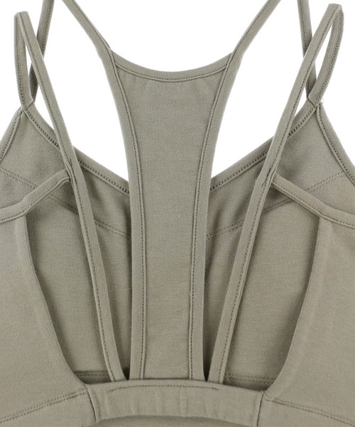 ALEXIA STAM(アリシアスタン)の「Back Design Cropped Top/バックデザインキャミソール(Tシャツ/カットソー・レディース・ホワイト/ベージュ/カーキ・FREE)」の6枚目の写真