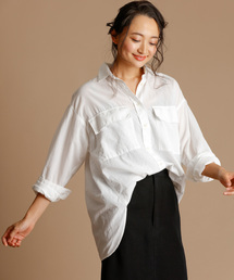 Munich | 60sコットンローンミリタリーシャツ(シャツ/ブラウス)