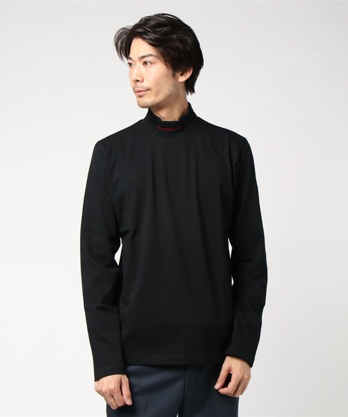 セール】JACQUARD LOGO HI-NECK TOP（Tシャツ/カットソー