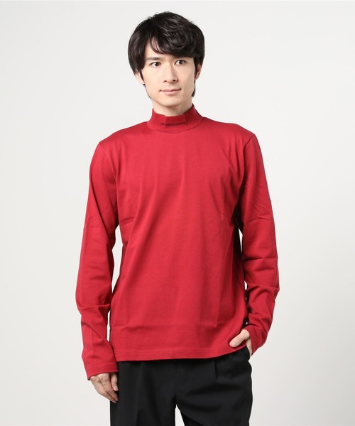 JOHN LAWRENCE SULLIVAN(ジョンローレンスサリバン)の「JACQUARD LOGO HI-NECK TOP(Tシャツ/カットソー・メンズ・ネイビー/ボルドー/ブラック×ホワイト/ブラック×レッド/グリーン/レッド/オレンジ/イエロー/ピンク・SMALL/MEDIUM/LARGE/X-LARGE)」の19枚目の写真