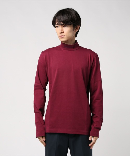 JOHN LAWRENCE SULLIVAN(ジョンローレンスサリバン)の「JACQUARD LOGO HI-NECK TOP(Tシャツ/カットソー・メンズ・ネイビー/ボルドー/ブラック×ホワイト/ブラック×レッド/グリーン/レッド/オレンジ/イエロー/ピンク・SMALL/MEDIUM/LARGE/X-LARGE)」の12枚目の写真