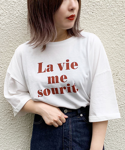 apres jour(アプレジュール)の「アソート袖ロールTシャツ2【ZOZOTOWN限定アイテム】(Tシャツ/カットソー・レディース・ホワイト/ブラック/モカ/ホワイト系その他/ブラック系その他/ブラウン系その他/スモークピンク/レンガ/ホワイト系その他2/ホワイト系その他3/ホワイト系その他4/ブラック系その他2/ブラウン系その他2・フリー)」の5枚目の写真