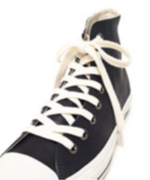 CONVERSE(コンバース)の「・MHL.×LEATHER ALL STAR(スニーカー・メンズ・ホワイト/ダークネイビー・8/9/7.5/9.5/8.5/10.5/10h)」の5枚目の写真