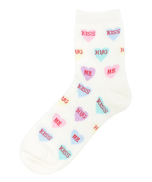 WEGO | WEGO/ハートロゴ総柄ソックス(ソックス/靴下)