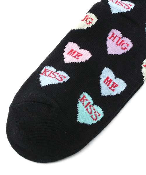 WEGO（ウィゴー）の「WEGO/ハートロゴ総柄ソックス（ソックス/靴下・レディース・その他1/その他2/その他3・FREE）」の5枚目の写真
