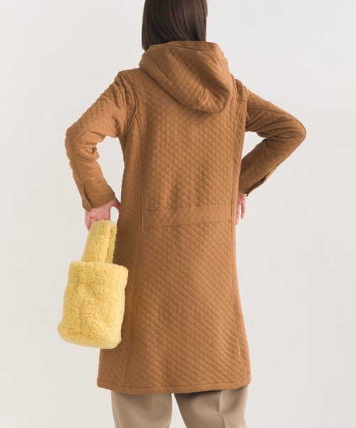 OMNES（オムネス）の「コットンキルティングコート（その他アウター・レディース・ブラック/ベージュ/カーキ/キャメル/グレイッシュベージュ・MEDIUM/LARGE）」の14枚目の写真