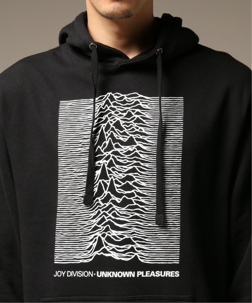417 EDIFICE（フォーワンセブンエディフィス）の「【BEGIN掲載】【JOY DIVISION / ジョイ ディビジョン】 UNKNOWN PLEASURES HOODY（Tシャツ/カットソー・メンズ・ブラック/ホワイト・SMALL/MEDIUM/LARGE）」の7枚目の写真