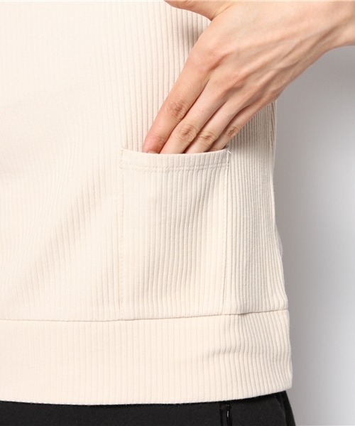 mystic（ミスティック）の「布帛パフスリーブプルオーバー（Tシャツ/カットソー・レディース・ブラック/ベージュ/グレー/オフホワイト・ﾌﾘ-）」の6枚目の写真