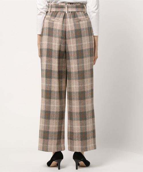 archives（アルシーヴ）の「チェックパンツ（その他パンツ・レディース・アイボリー/キャメル/ブラウン・MEDIUM）」の5枚目の写真