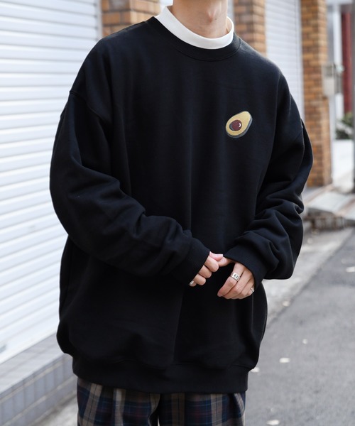 kutir(クティール)の「裏起毛アボカドプリントスウェット(Tシャツ/カットソー・メンズ・ライトブラウン/ブラック/ホワイト・LARGE/MEDIUM)」の21枚目の写真