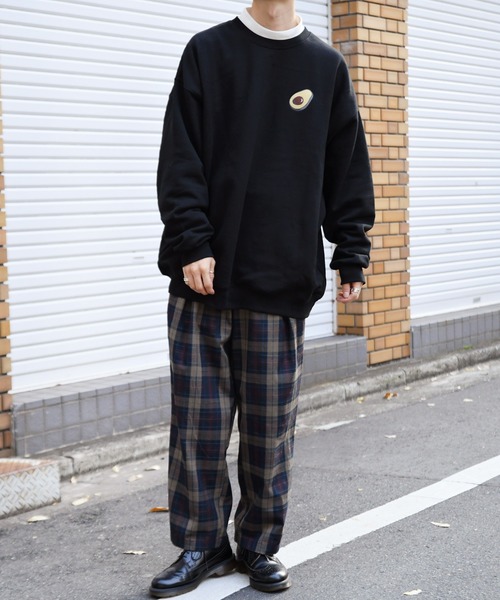 kutir(クティール)の「裏起毛アボカドプリントスウェット(Tシャツ/カットソー・メンズ・ライトブラウン/ブラック/ホワイト・LARGE/MEDIUM)」の12枚目の写真