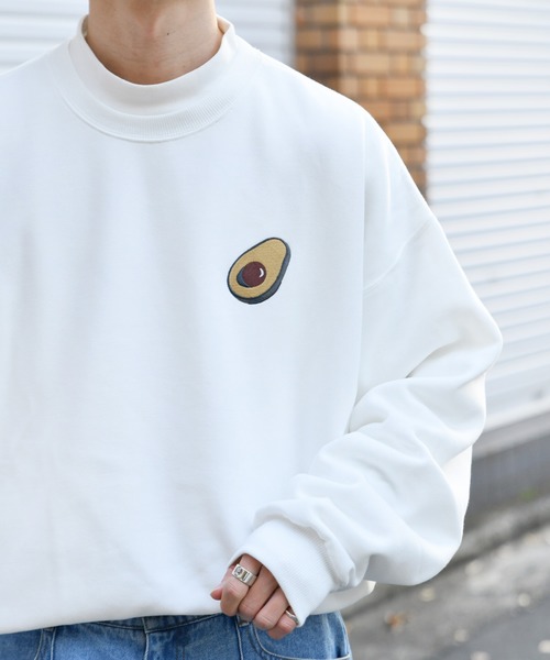 kutir(クティール)の「裏起毛アボカドプリントスウェット(Tシャツ/カットソー・メンズ・ライトブラウン/ブラック/ホワイト・LARGE/MEDIUM)」の7枚目の写真