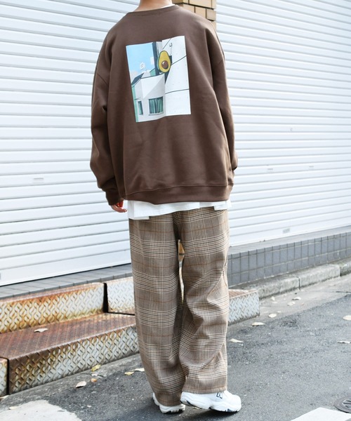 kutir(クティール)の「裏起毛アボカドプリントスウェット(Tシャツ/カットソー・メンズ・ライトブラウン/ブラック/ホワイト・LARGE/MEDIUM)」の11枚目の写真