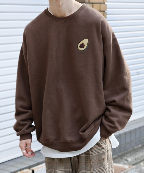 kutir(クティール)の「裏起毛アボカドプリントスウェット(Tシャツ/カットソー・メンズ・ライトブラウン/ブラック/ホワイト・LARGE/MEDIUM)」の19枚目の写真