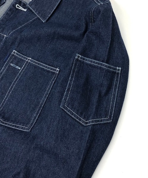 BLUE MEN TRIP（ブルーメントリップ）の「9oz ライトオンス デニム / スタイリッシュ オールインワン（つなぎ/オールインワン・メンズ・ブラック/インディゴブルー/ライトインディゴブルー・LL/M/L）」の8枚目の写真