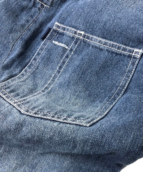 BLUE MEN TRIP（ブルーメントリップ）の「9oz ライトオンス デニム / スタイリッシュ オールインワン（つなぎ/オールインワン・メンズ・ブラック/インディゴブルー/ライトインディゴブルー・LL/M/L）」の6枚目の写真