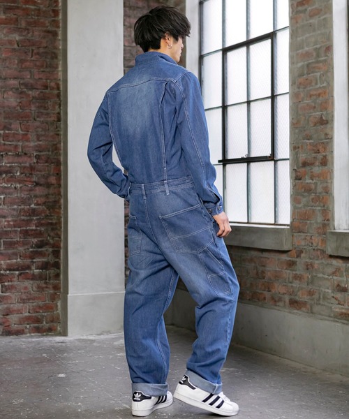 BLUE MEN TRIP（ブルーメントリップ）の「9oz ライトオンス デニム / スタイリッシュ オールインワン（つなぎ/オールインワン・メンズ・ブラック/インディゴブルー/ライトインディゴブルー・LL/M/L）」の18枚目の写真