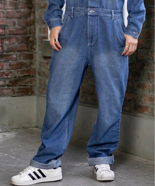 BLUE MEN TRIP（ブルーメントリップ）の「9oz ライトオンス デニム / スタイリッシュ オールインワン（つなぎ/オールインワン・メンズ・ブラック/インディゴブルー/ライトインディゴブルー・LL/M/L）」の21枚目の写真