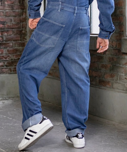 BLUE MEN TRIP（ブルーメントリップ）の「9oz ライトオンス デニム / スタイリッシュ オールインワン（つなぎ/オールインワン・メンズ・ブラック/インディゴブルー/ライトインディゴブルー・LL/M/L）」の22枚目の写真